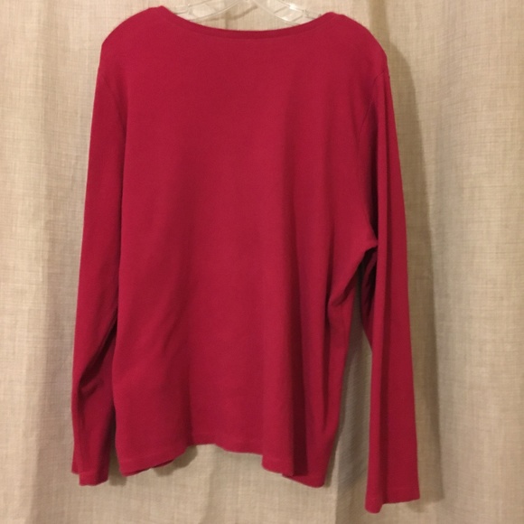 Venezia top shirt t-shirt burgundy size 18/20 - Picture 2 of 4